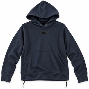 On Clouds Hoodie Womens Size M Navy Blue Swiss Engineering Side Zips Pullover
